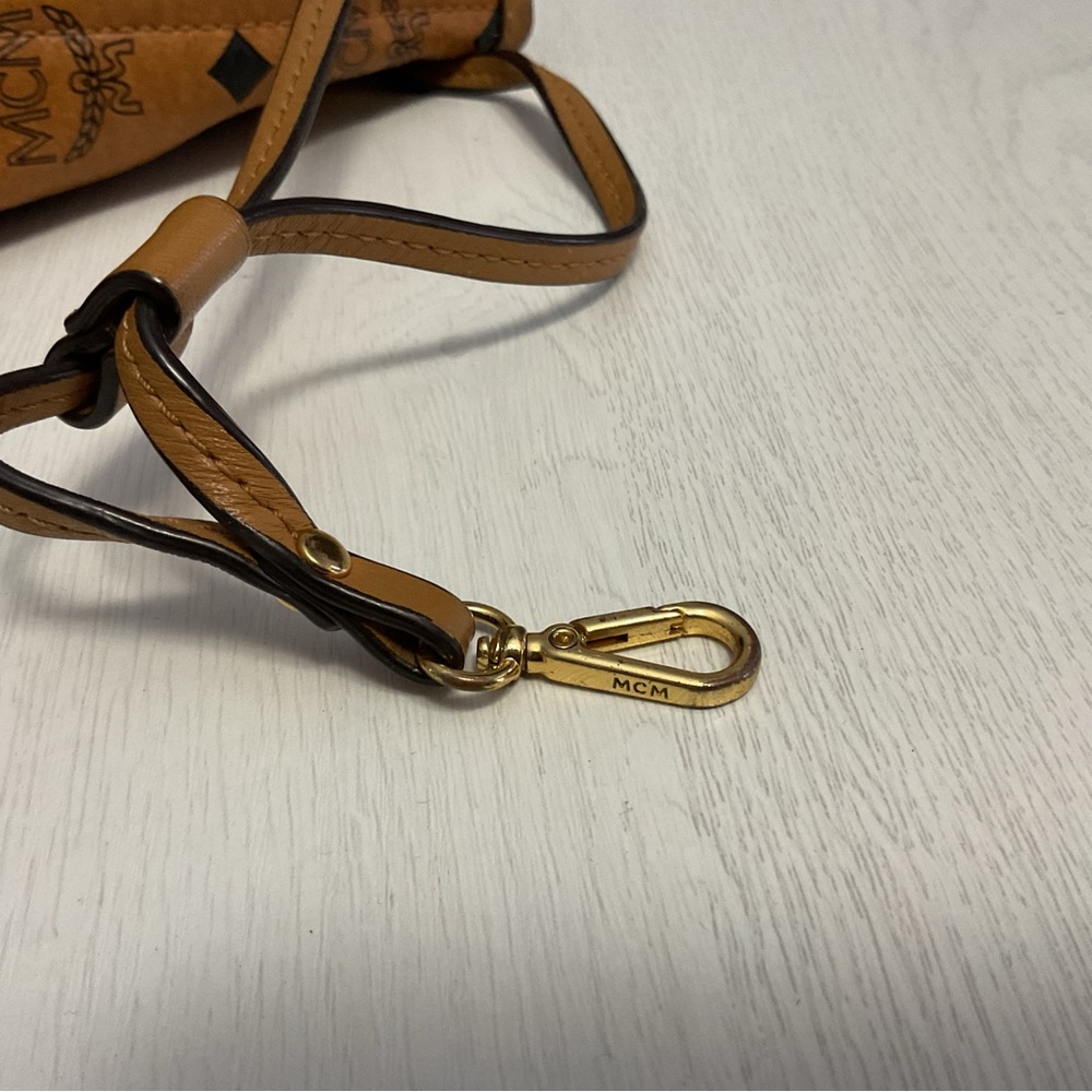 MCM Cognac Visetos Tote Bag - Picture 6 of 16